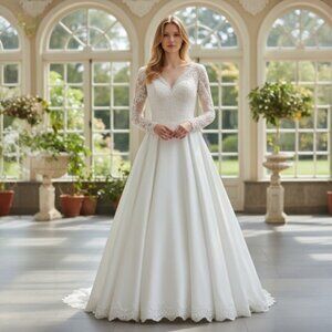 Vintage Michaelango Wedding Dress Size 12